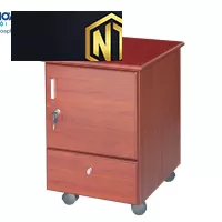 Hộc gỗ sơn Pu di động 1 cánh mở  M1D1O